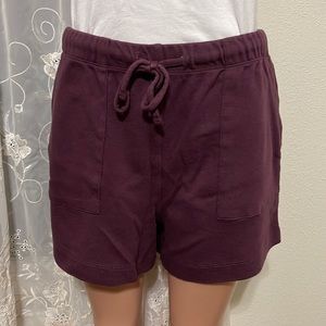 Zenana plum shorts